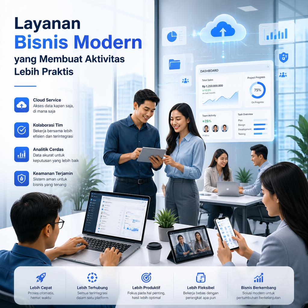 Layanan Bisnis Modern yang Membuat Aktivitas Lebih Praktis